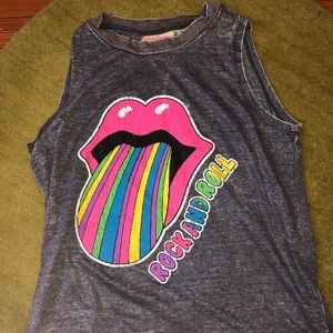 Vintage Havana girls large rock and roll tank top.